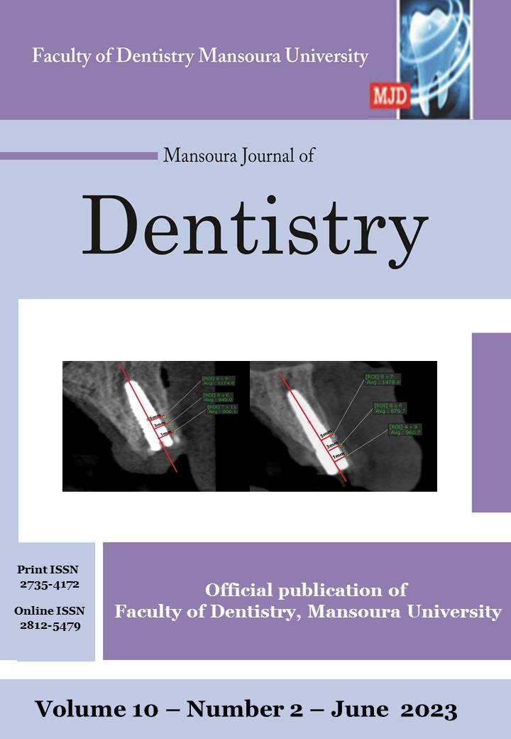 Mansoura Journal of Dentistry