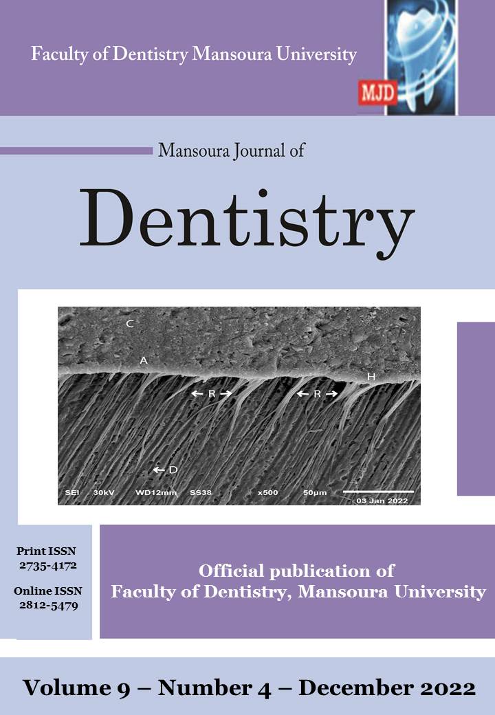 Mansoura Journal of Dentistry